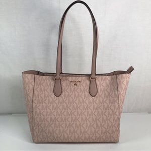 Michael Kors Kimberly Pink Large Tote Purse Bag 38T2GKFT6V